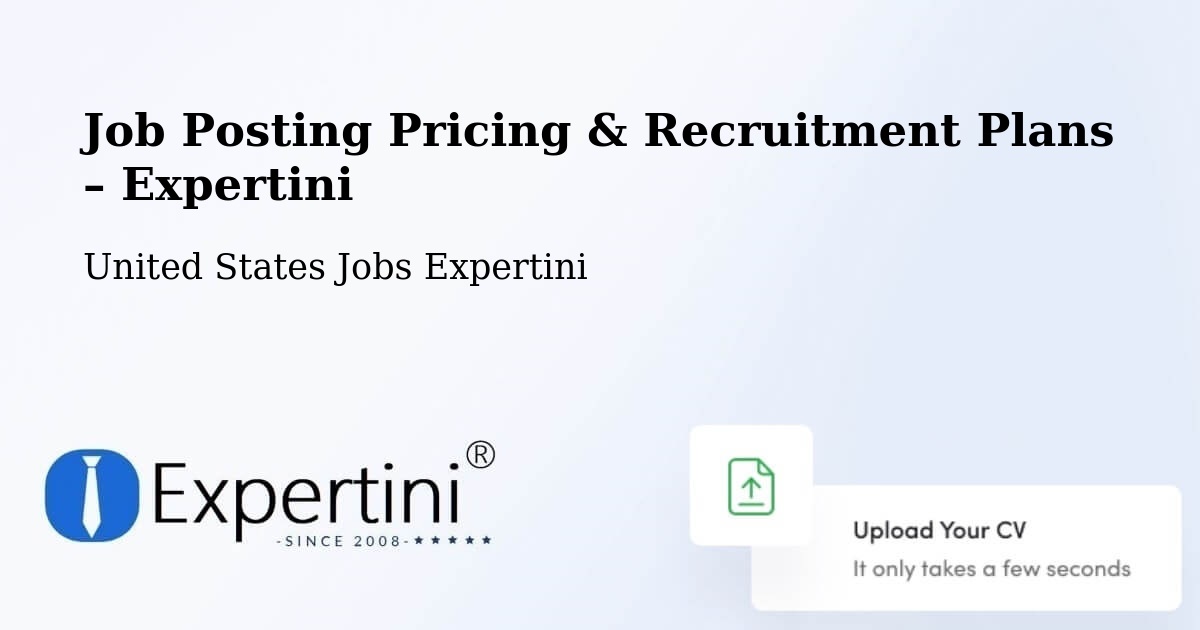 Job Posting Pricing & Recruitment Plans – Greene - Greene, United States Jobs Expertini